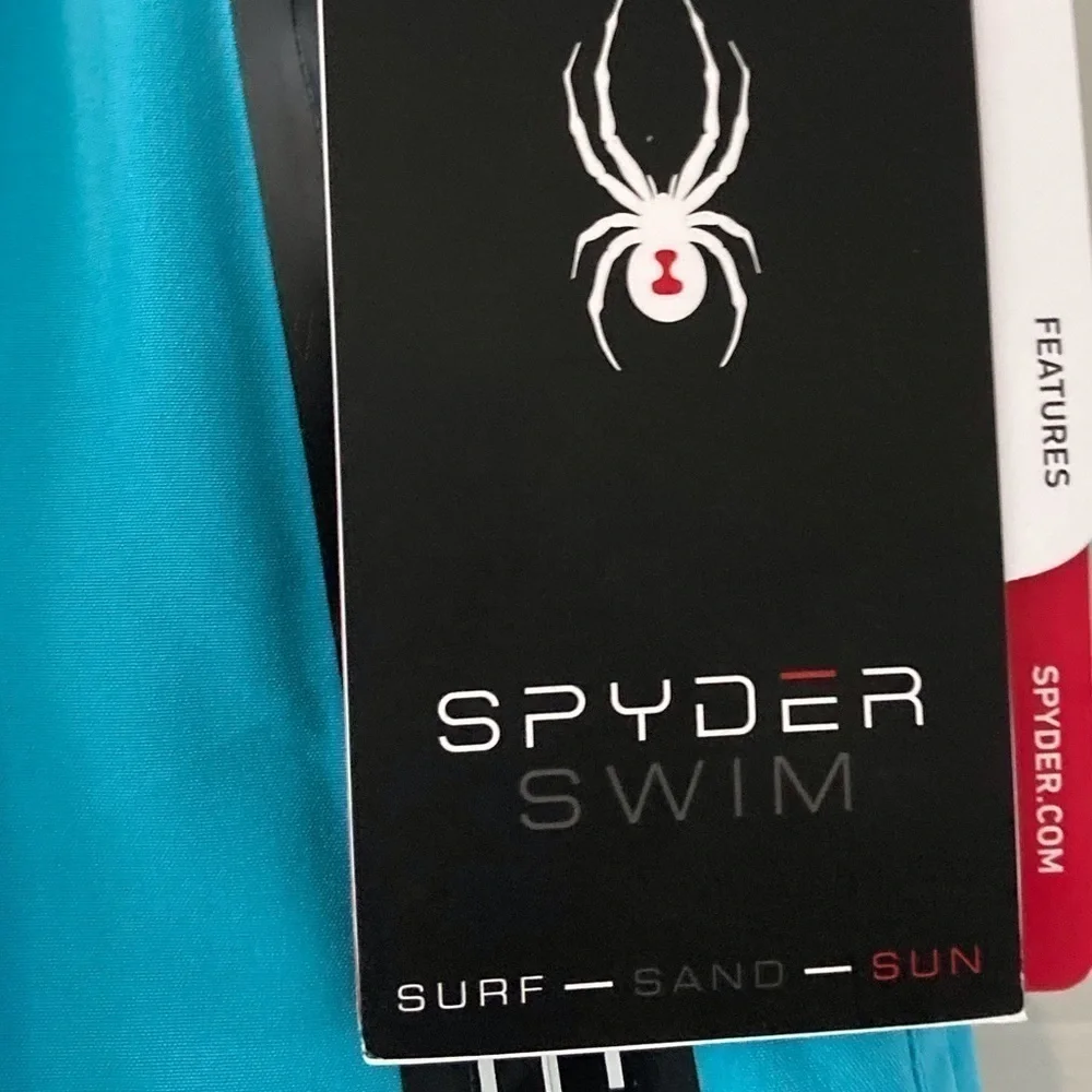 Spyder Heatseal Logo Pocket Swim Shorts NWT